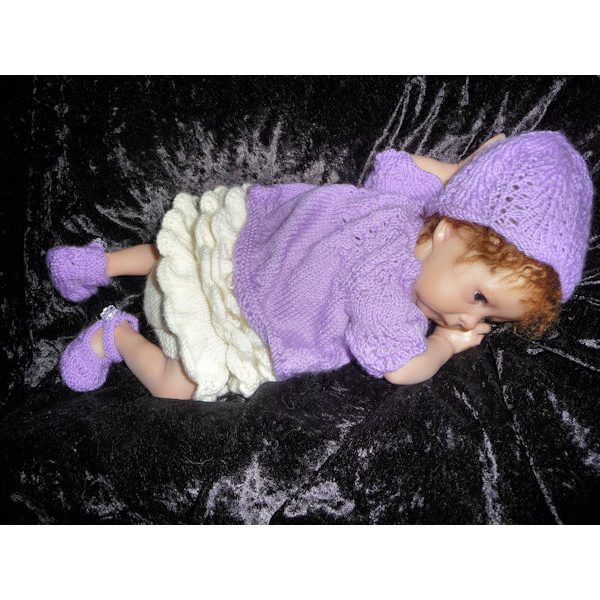 The Amber Cardigan & Frilly Knickers Set