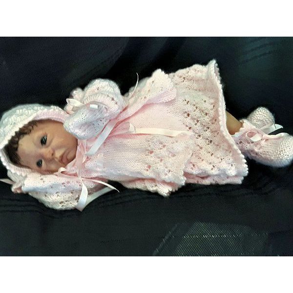 The Vintage Baby Pink Rosebud Layette